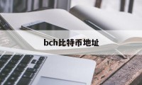 bch比特币地址(比特币地址到底有多少)