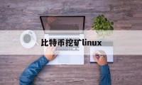 比特币挖矿linux(比特币挖矿成本49500美元)